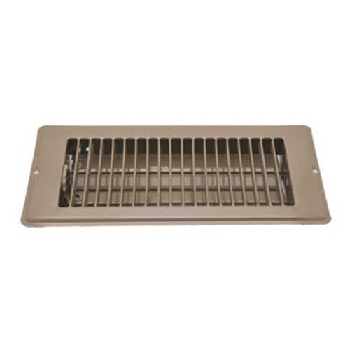 Buy AP Products 013630 Floor Register 4 X 12 Brown Dampered Metal -
