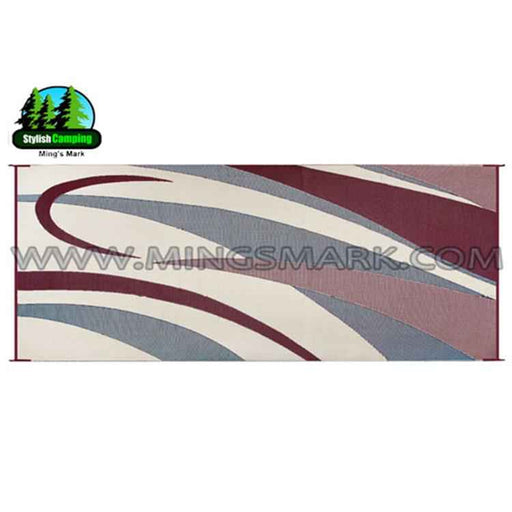 Buy Ming's Mark GC5 Graphic Patio Mat 8X20 Burgundy/Black - Camping and