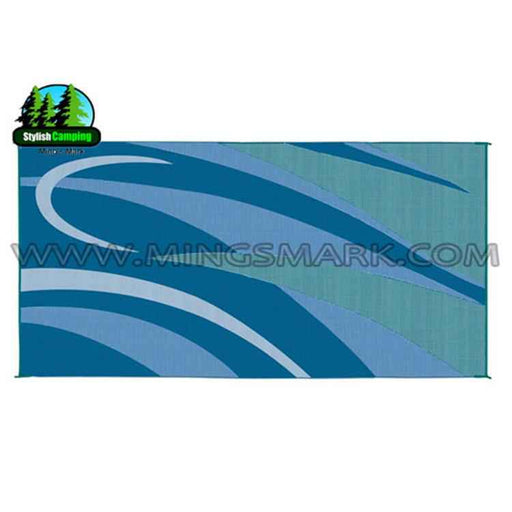 Buy Ming's Mark GB3 Graphic Patio Mat 8X16 Blue/Green - Camping and