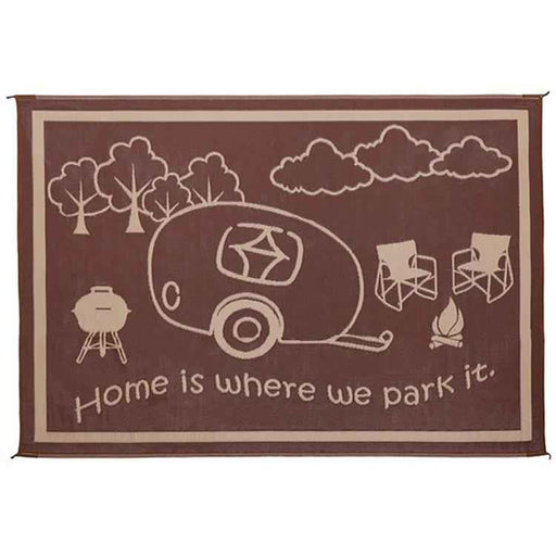 Buy Ming's Mark RH8117 RV/Home Patio Mat 8X11 Brown/Beige - Camping and