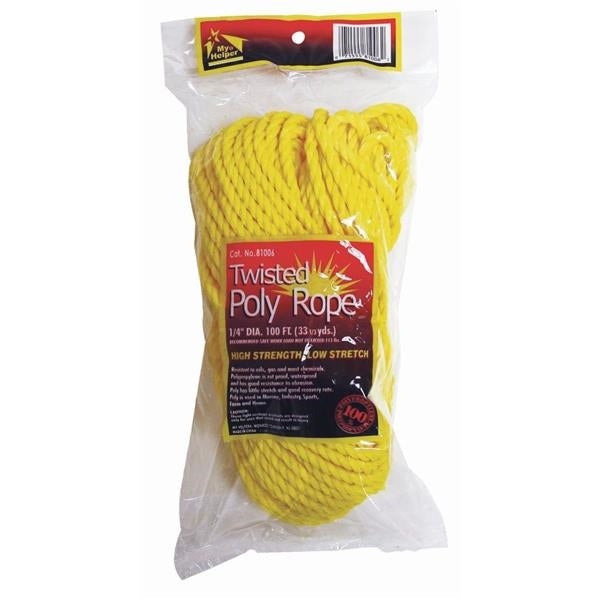 Buy Howard Berger 57632 1/4"X100' Twisted Yellow Rope - Camping and