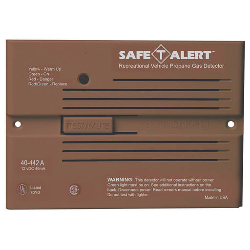 Buy Safe-T-Alert 40-442-P-BR 12V Propane Detector Flush Mount - Safety and