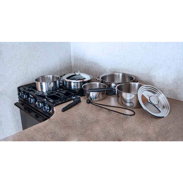 Buy Camco 43921 Stainless Steel Nesting Cookware Set 10-Piece Set -