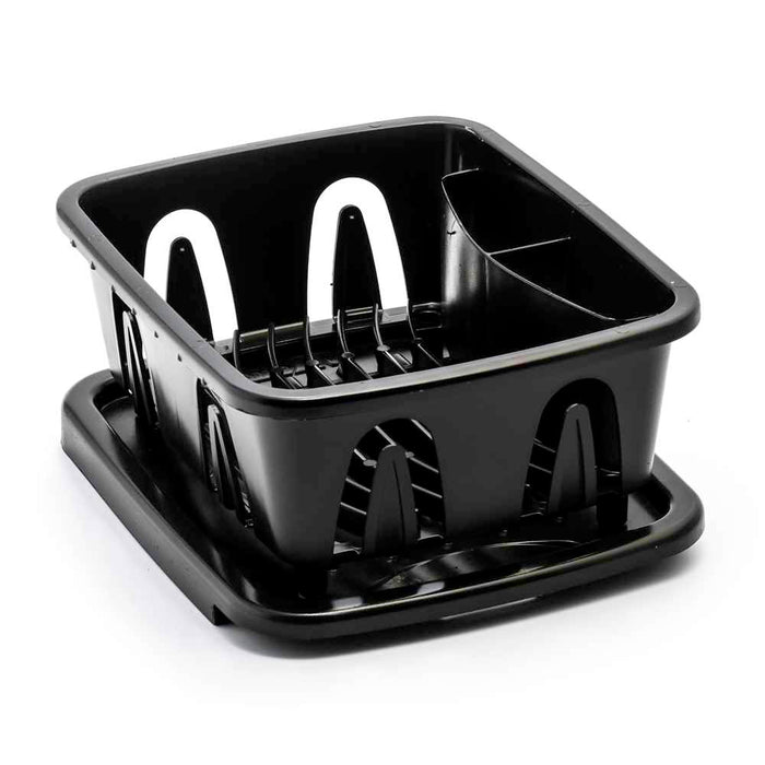 Buy Camco 43512 Durable Mini Dish Drainer Rack and Tray Black - Kitchen