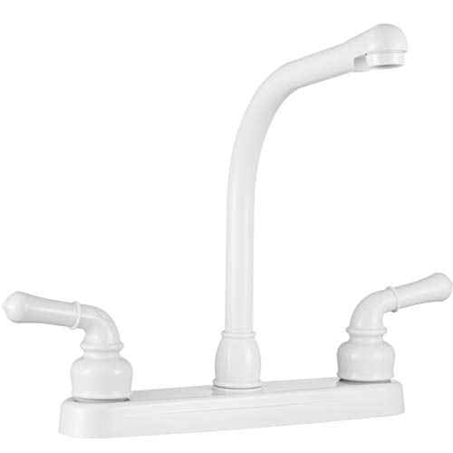 Buy Dura Faucet DF-PK210C-WT Hi-Rise RV Kitchen Faucet - Faucets Online|RV