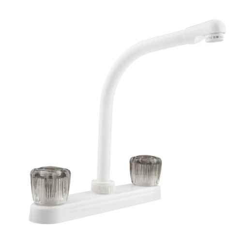 Buy Dura Faucet DF-PK210S-WT Hi-Rise RV Kitchen Faucet - Faucets Online|RV