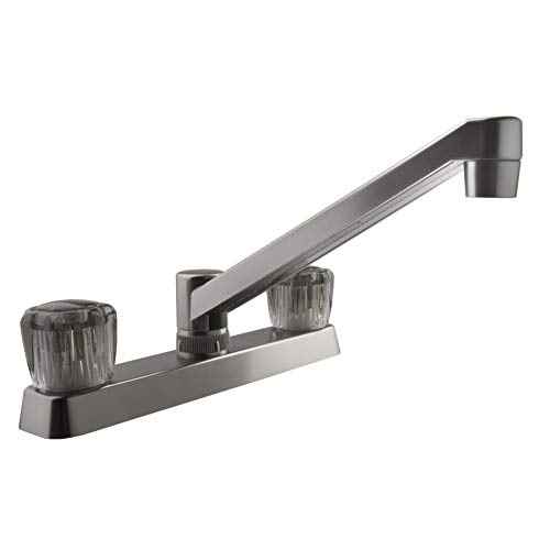 Buy Dura Faucet DF-PK600S-SN Two Handle w/Smoked Handles Brushed Satin