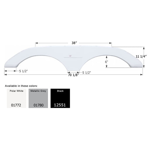 Buy Icon 01772 Keystone 5th Wheel Travel Trailer FS1772 - Polar White -