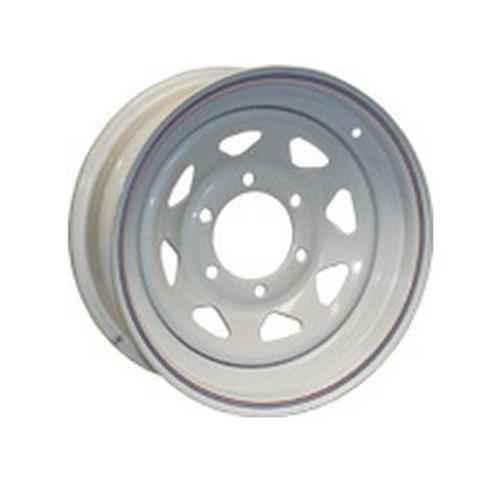 Buy Americana 20528 15X6 White Trailer Wheel Spoke 5X5.00 - Wheels and