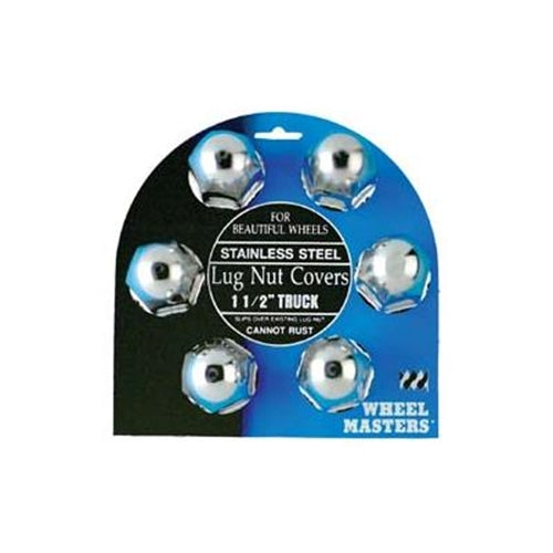 Buy Wheel Masters 8012 6Pk 1-1/2" Stainless Steel Lug Nut Covers - Wheels