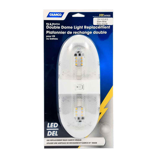 Buy Camco 41321 12V Double Dome Light Kit 320 Lumens - Lighting Online|RV