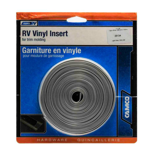 Buy Camco 25134 Vinyl Trim Insert (1" x 25', Gray) - Hardware Online|RV