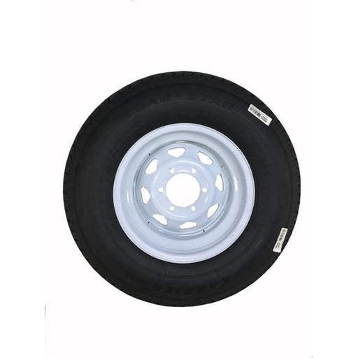 Buy Americana 32664 225/75R15 Tire D/6H Trailer Wheel Spoke White Striped