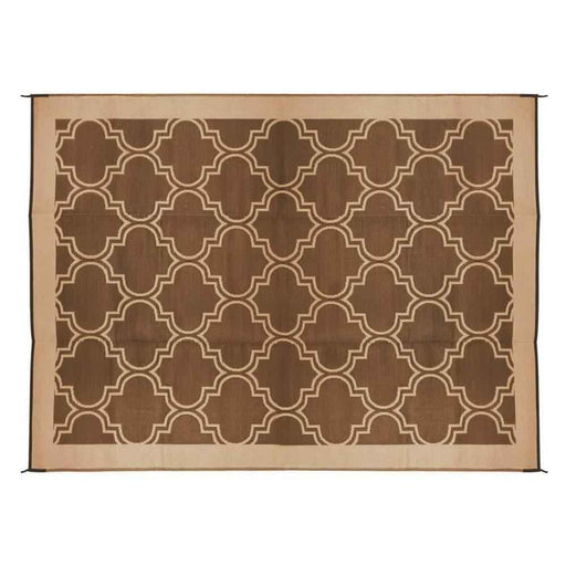 Buy Camco 42857 Large Reversible Outdoor Patio Mat 9' x 12', Brown Lattice