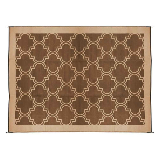 Buy Camco 42877 Large Reversible Outdoor Patio Mat 6' x 9', Brown Lattice