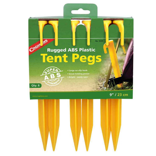 Buy Coghlans 134471 9" ABS Tent Peg -Pk/6 - Camping and Lifestyle