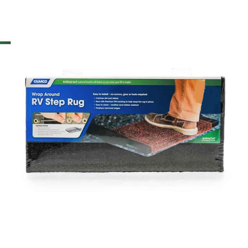 Buy Camco 42944 Brown Premium Wrap Around RV Step Rug (Turf Material (22"