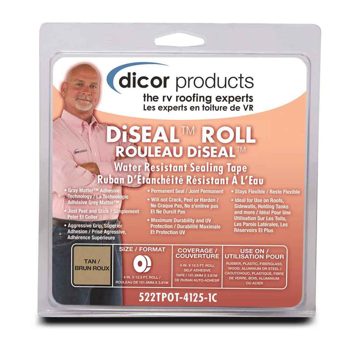 Buy Dicor 522TPOT412 Roof Repair Tape Tan 4"X12.5' - Roof Maintenance &