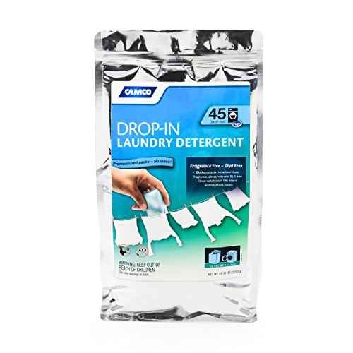 Buy Camco 41591 Laundry Detergent Drop-In, Pack of 45 - Laundry and Bath