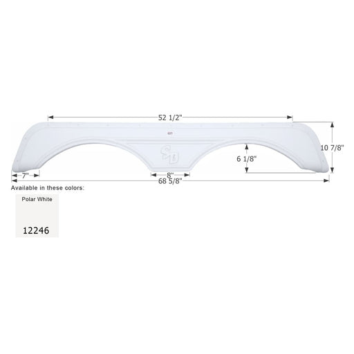 Buy Icon 12246 Sunnybrook Tandem FS2246 - Polar White - Fenders Online|RV