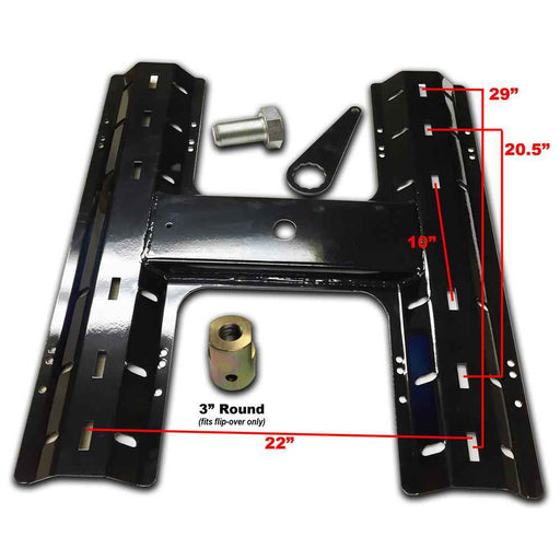 Buy Pop Up Towing CAG-FO Fifth Wheel Base Plate For Flip-Over Hitch -