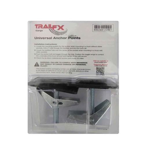 Buy Trail FX E10031B Unv. Anchor Pt Black 2Pk - Cargo Accessories