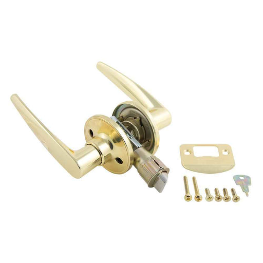 Buy AP Products 013230 Lever Style Passage Lock - Brass - Doors Online|RV