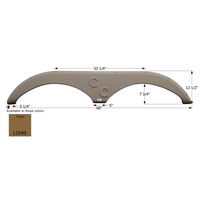 Buy Icon 12690 Forest River Tandem FS2690 - Taupe - Fenders Online|RV Part
