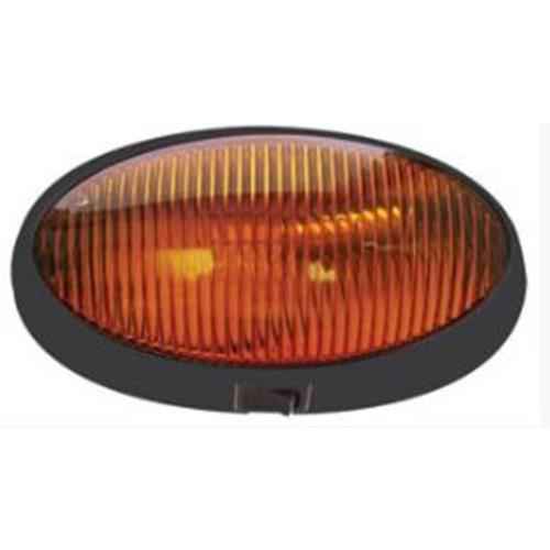 Buy Optronics RVPL7ABP Porch Oval w/Switch Black Base Amber - Lighting