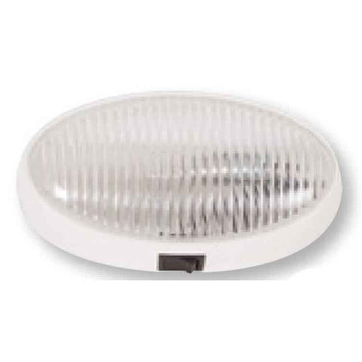 Buy Optronics RVPL7CP Porch Light Oval w/Switch Clear - Lighting Online|RV