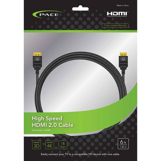 Buy Pace International 115006 Pace - 6Ft HDMI Cable - Televisions