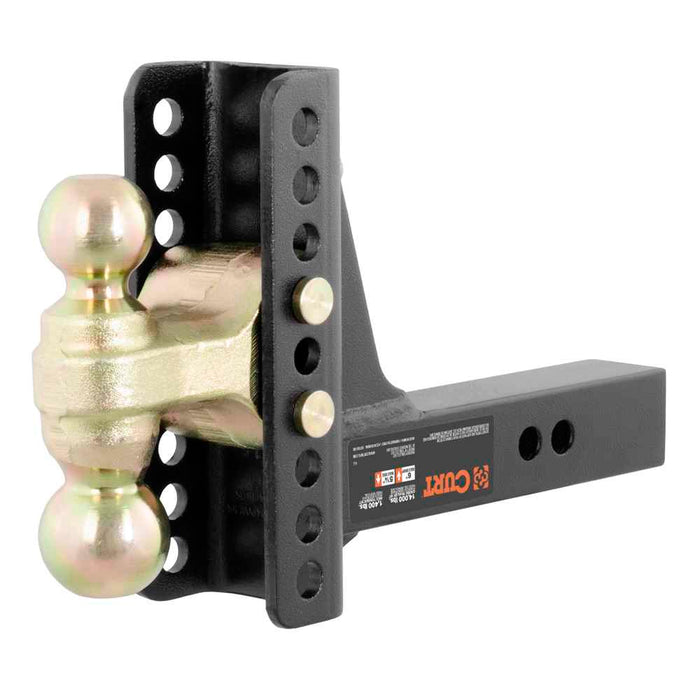 Buy Curt Manufacturing 45900 Adjustable Channel Mount with Dual Ball (2"