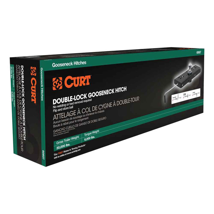 Buy Curt Manufacturing 60607 Double Lock Gooseneck Hitch - Gooseneck