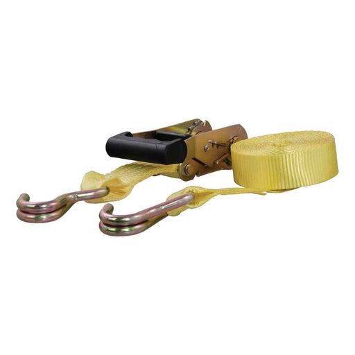 Buy Curt Manufacturing 83036 14' Yellow Cargo Strap with J-Hooks (1,667