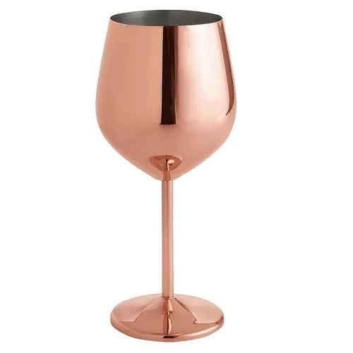 Buy Fleming Sales 10330 18OZ WINE GLASS COPPER PLATED - Kitchen Online|RV