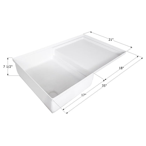 Buy Icon 12893 Combo Shower Pan SP400 - Polar White - Tubs and Showers