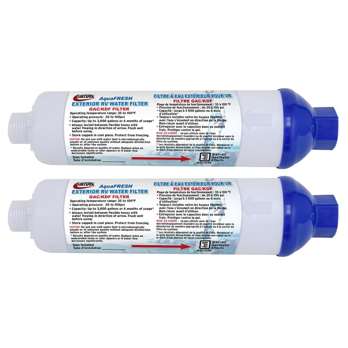 Buy Valterra A011132VP INLINE WATER FILTER, 2 PK CARDED - Freshwater