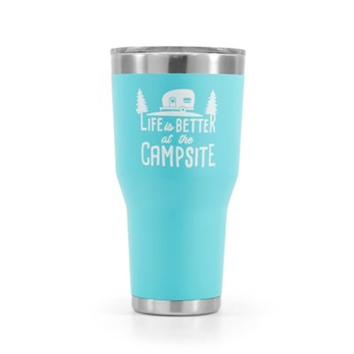 Buy Camco 53058 Life is Better at The Campsite Stainless Steel 30 oz.
