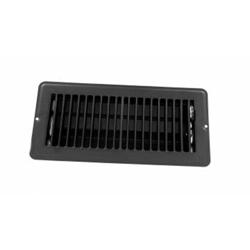 Buy JR Products 02-29175 Black 4" X 10" Floor Register Dampered, Metal -