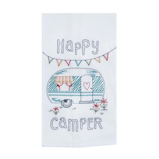 Buy Kay Dee Design R3011 Happy Camper Embroidered Flour Sack Towel -