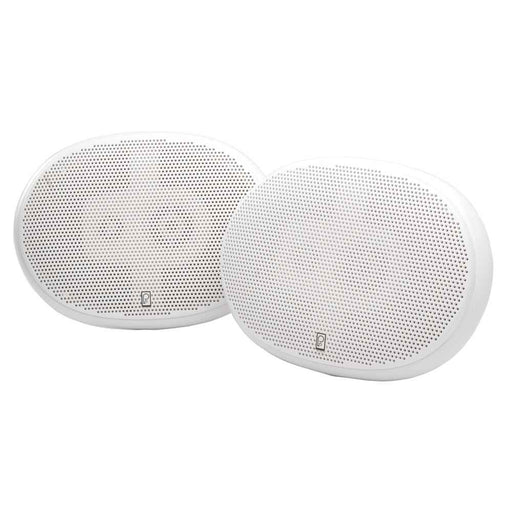 Buy Poly-Planar MA5950 6" x 9" Premium Oval Marine Speakers - (Pair) White