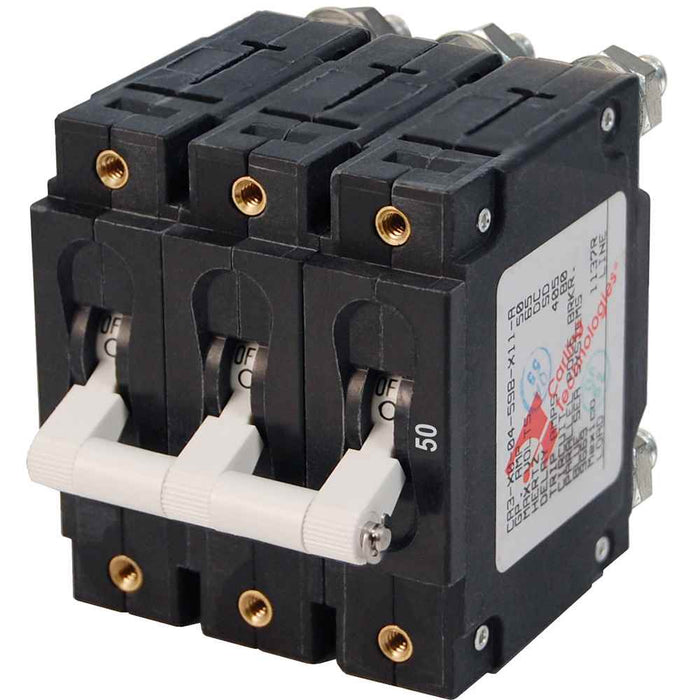 Buy Blue Sea Systems 7287 7287 C-Series Triple Pole Circuit Breaker - 50A