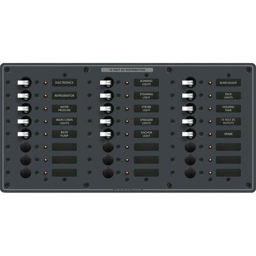 Buy Blue Sea Systems 8264 8264 Traditional Metal DC Panel - 24 Positions -