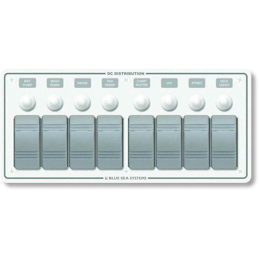 Buy Blue Sea Systems 8271 8271 Water Resistant Panel - 8 Position - White