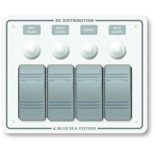 Buy Blue Sea Systems 8272 8272 Water Resistant Panel - 4 Position - White