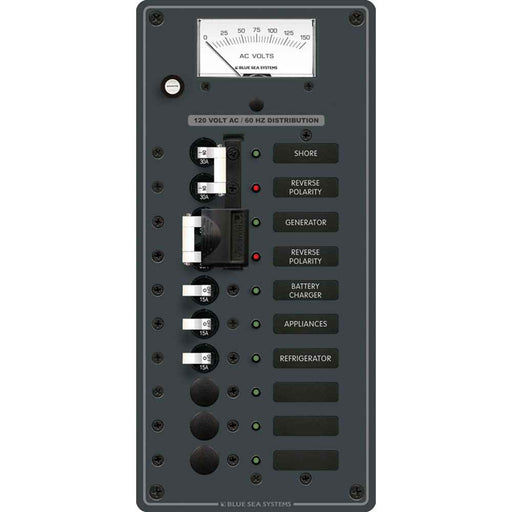 Buy Blue Sea Systems 8489 8489 Breaker Panel - AC 2 Sources + 6 Positions