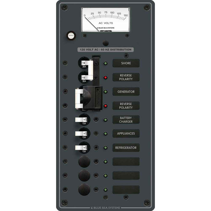 Buy Blue Sea Systems 8489 8489 Breaker Panel - AC 2 Sources + 6 Positions