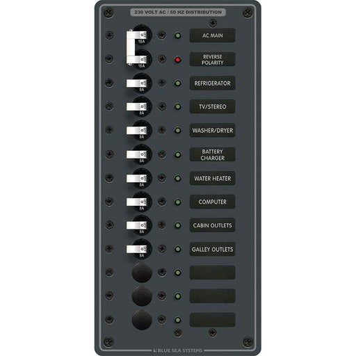 Buy Blue Sea Systems 8585 8585 Breaker Panel - AC Main + 11 Positions