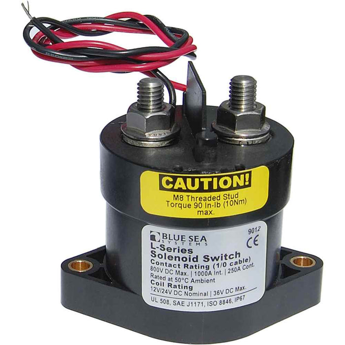 Buy Blue Sea Systems 9012 9012 L Solenoid Switch - 12-24VDC - 250A -
