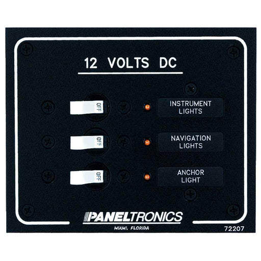 Buy Paneltronics 9972207B Standard DC 3 Position Breaker Panel w/LEDs -